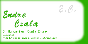 endre csala business card